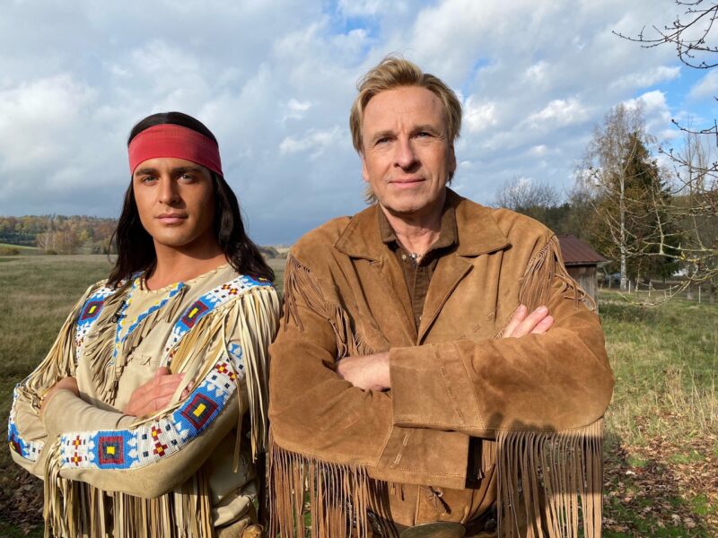 Alexander Klaws als Winnetou und Thomas Gottschalk als Old Shatterhand.