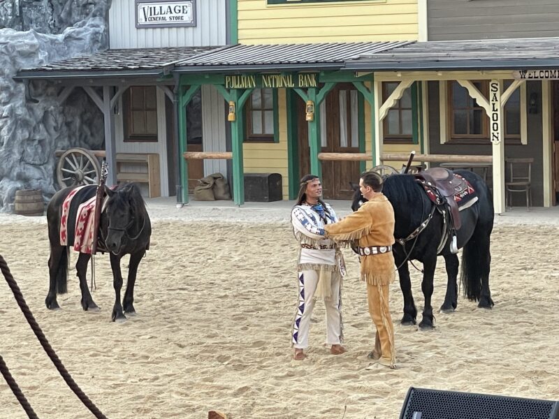 "Old Shatterhand" Stefan Wimmer und "Winnetou" Ivica Zdravkovi