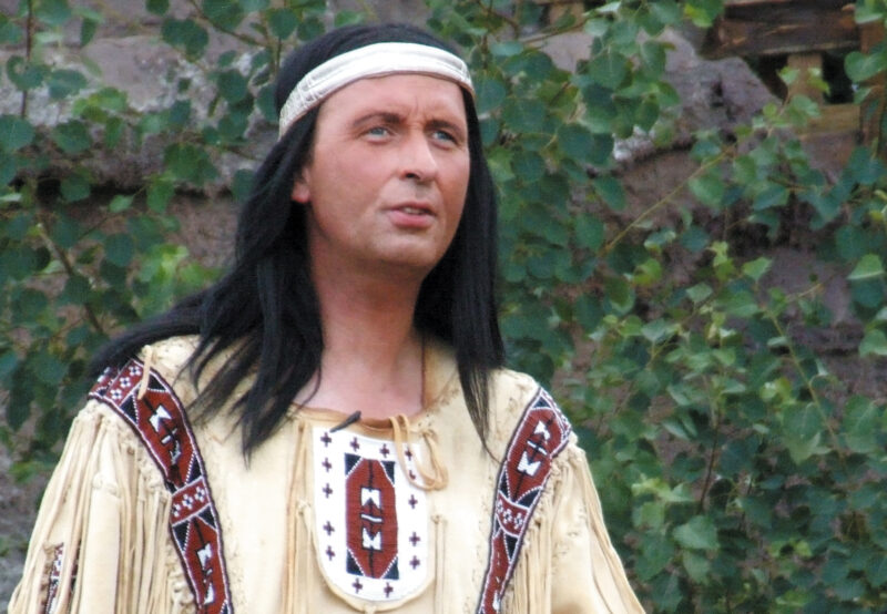 Arnd Limpinsel als Winnetou in Mörschied in der Saison 2006 (Foto: Archiv KARL MAY & Co.)
