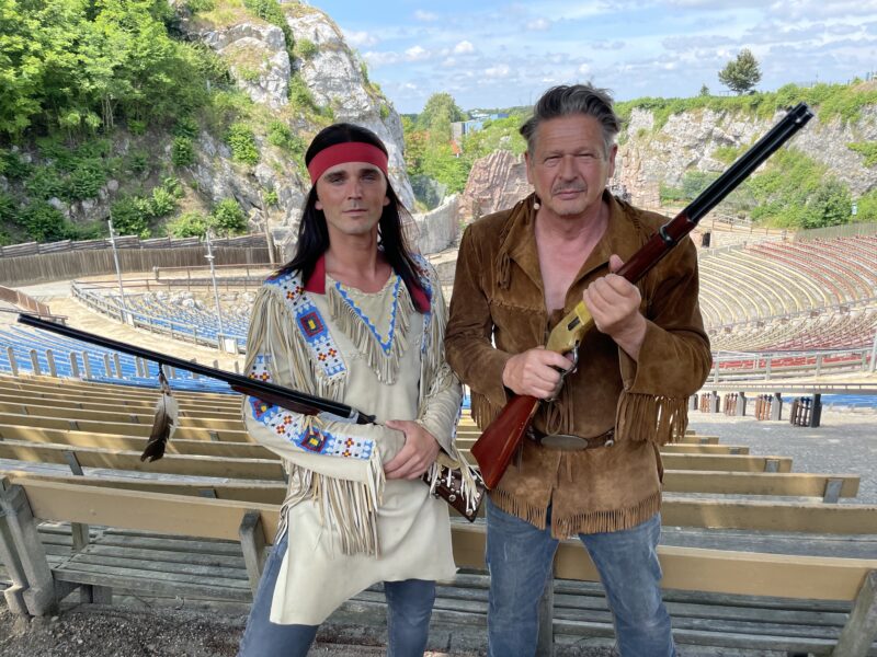 "Winnetou" Sascha Hödl und "Old Shatterhand" Joshy Peters