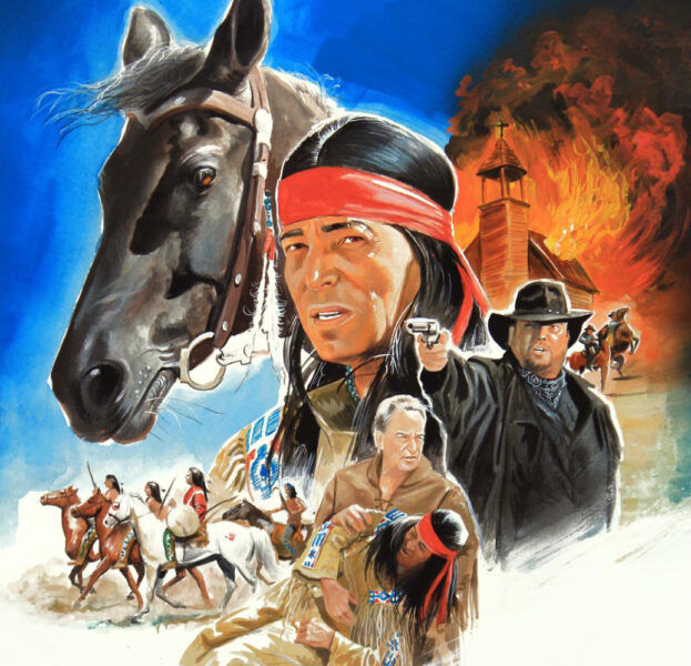 First Look: Ausschnitt aus dem geplanten Plakatmotiv zur Mörschieder 2022er-Saison "Winnetou III"