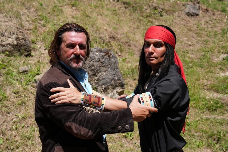 Old Shatterhand (Thomas Koziol) und Winnetou (Jean-Marc Birkholz) / Foto: KARL MAY & Co. - Margref